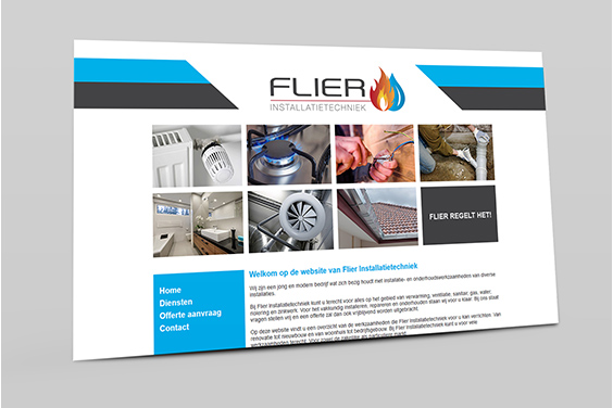 website-flier-installatietechniek-overzicht